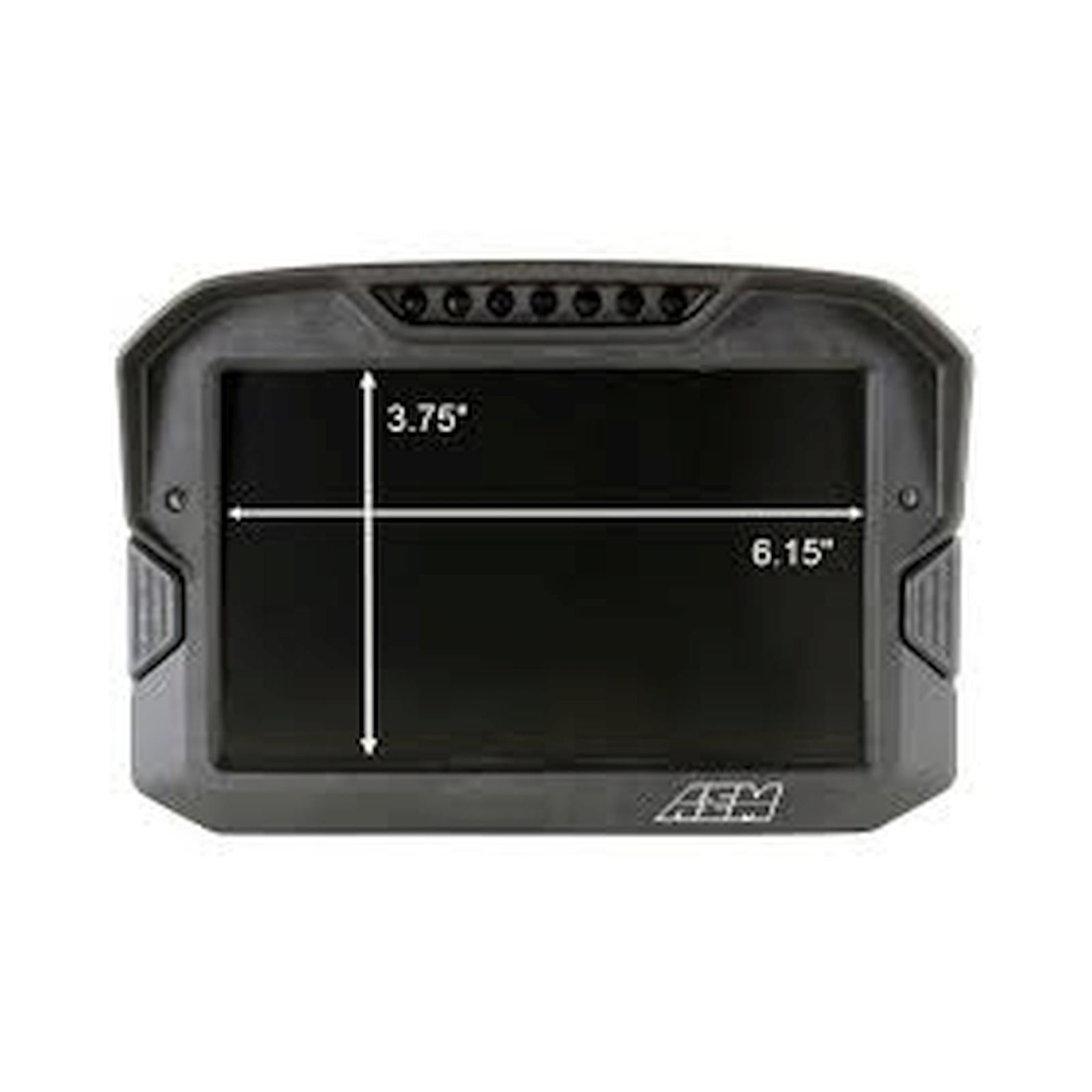CD-7LG Carbon Logging Display with Internal GPS 7-inch diagonal screen, carbon fiber enclosure, GPS antenna and wiring harness included AEM Electronics-2