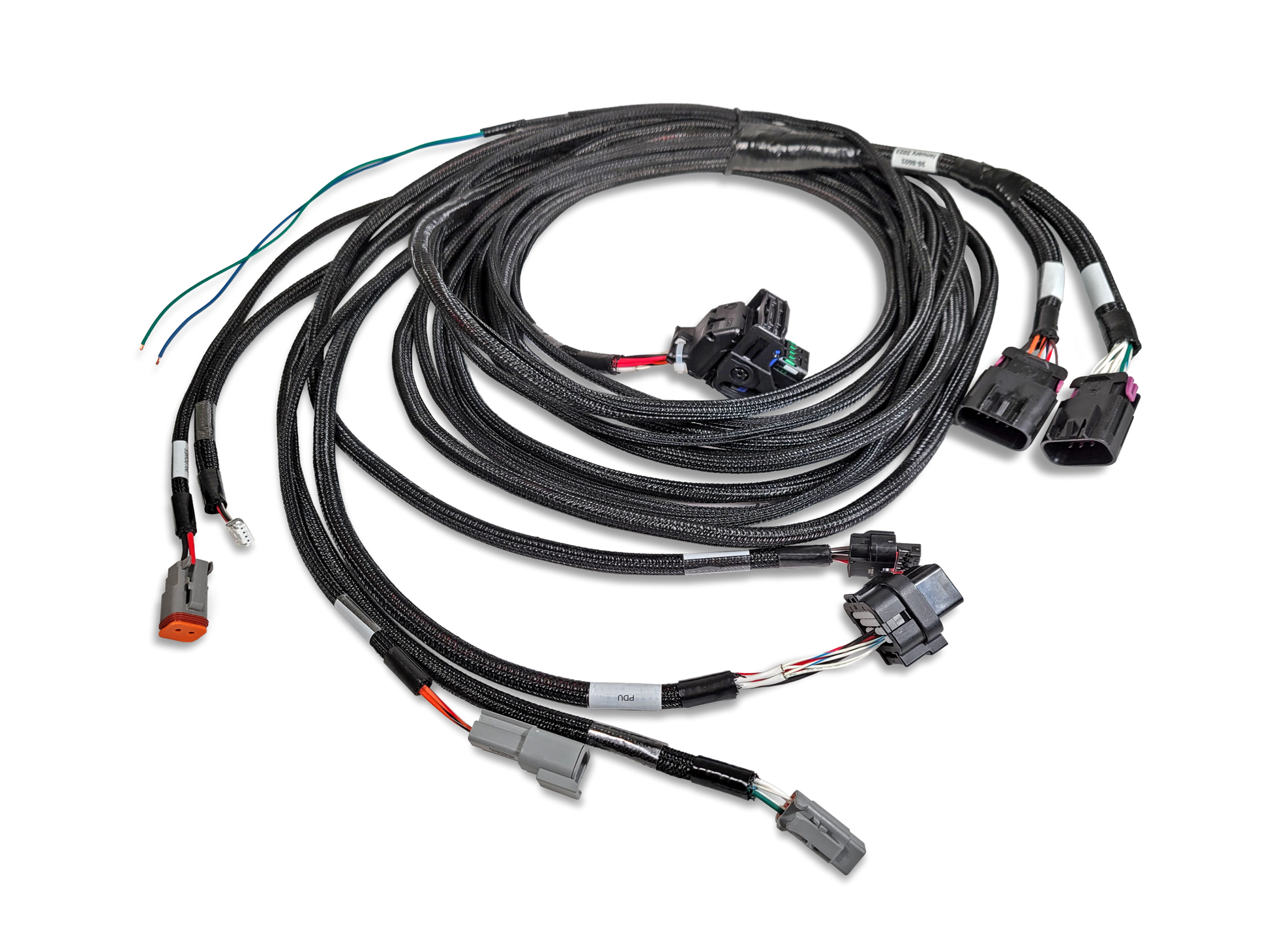 Rear Low Voltage VCU Harness Low voltage harness assembly designed to be installed in the rear half of the electric vehicle. AEM Electronics-2