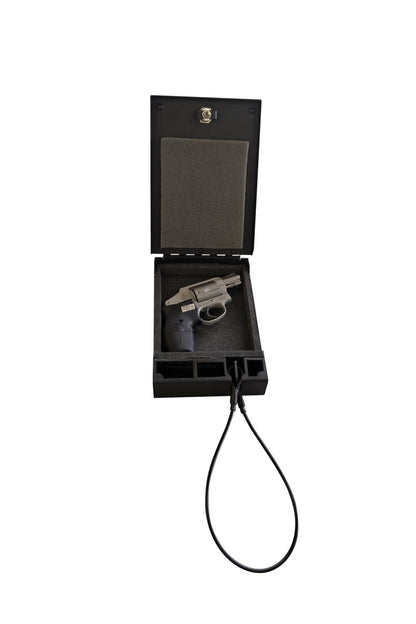 Portable Safe For Compact Pistols Universal Black Includes Cable Products Tuffy Security-6