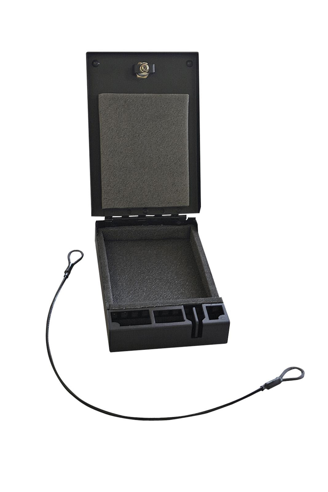 Portable Safe For Compact Pistols Universal Black Includes Cable Products Tuffy Security-8