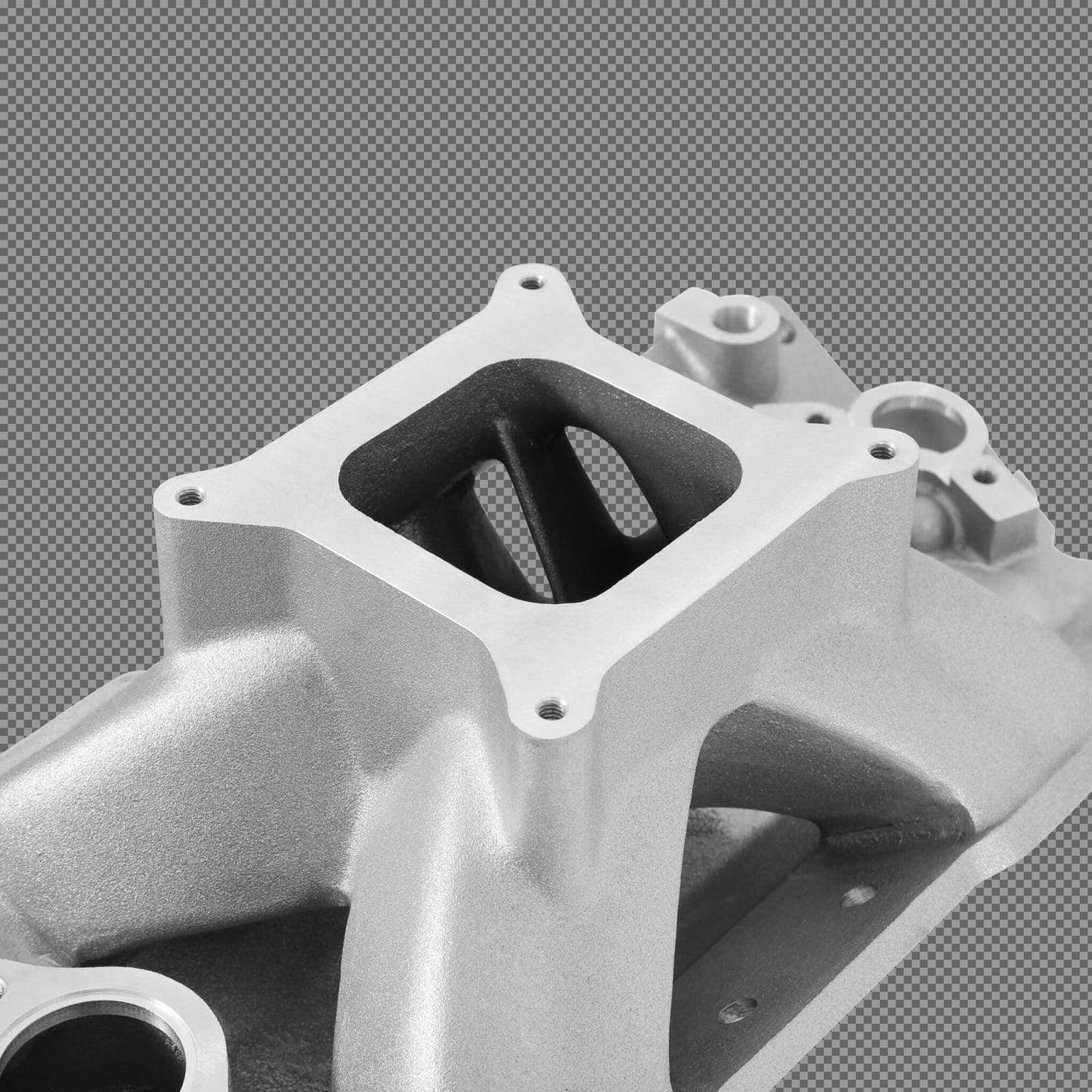 Keith Dorton Series Intake Chevy Small Block V8 Keith Dorton Series Intake Manifold 1957-1986 262ci-400ci, 1987-later with Aluminum Heads Holley-3