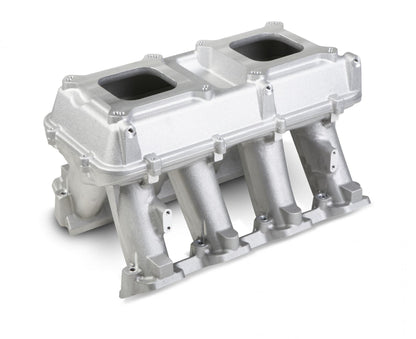 Hi-Ram Intake GM LS3/L92 Carbureted Hi-Ram Intake, 2 X 4150 (sideways and Inline Mounting) Holley
