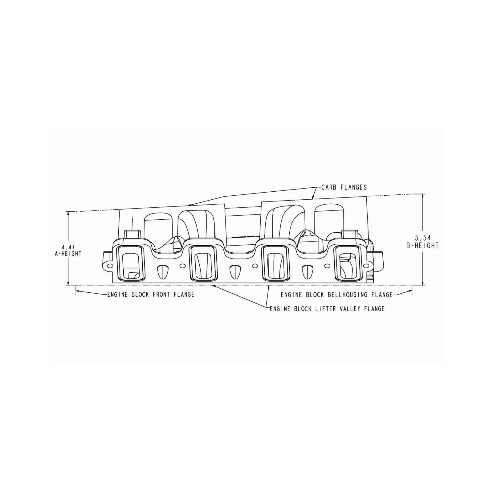 LS Carbureted Manifold 2x4 Dual Plane GM LS1/LS2/LS6 Carbureted 2x4150 Dual Plane Intake Manifold, LS Gen 3 LS1/LS2/LS6 Engines Holley-2