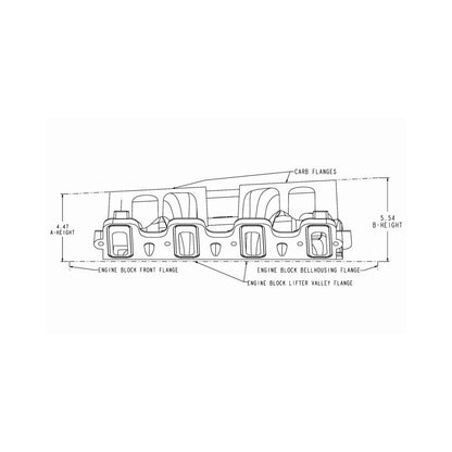 LS Carbureted Manifold 2x4 Dual Plane GM LS1/LS2/LS6 Carbureted 2x4150 Dual Plane Intake Manifold, LS Gen 3 LS1/LS2/LS6 Engines Holley-2