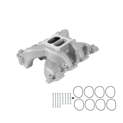 Dual Plane Intake GM LS1/LS2/LS6 All GM LS Gen III or IV Engines Equipped with LS1/LS2/LS6 Style Cathedral Port Cylinder Heads Holley
