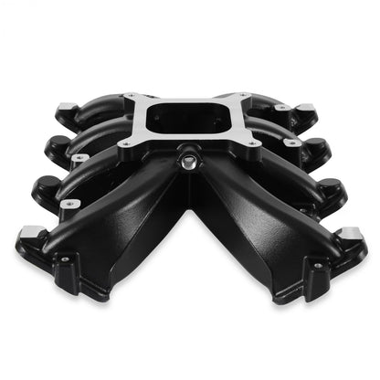Single Plane Intake GM LS1/LS2/LS6 Black Ceramic Coated, Carbureted Single Plane Intake Manifold Fits All GM LS Gen III or IV Engines Equipped with LS1/LS2/LS6 Style Cathedral Port Cylinder Heads Holley-4