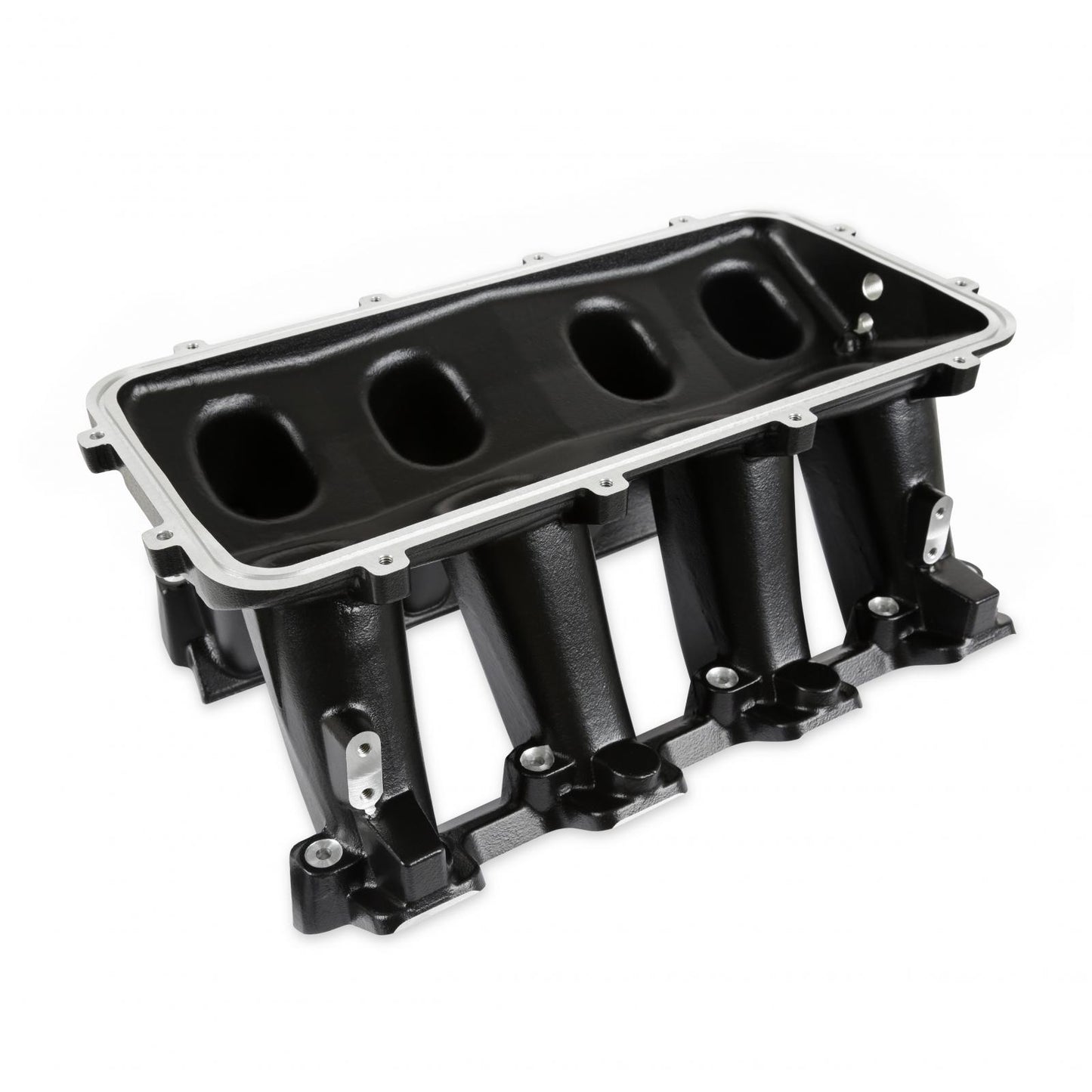 Hi-Ram Lower Manifold GM LS1/LS2/LS6-Black LS1/LS2/LS6 Cathedral Port Carbureted Base Only (plenum-Top-Mounting Fabrication Flange Available) Holley