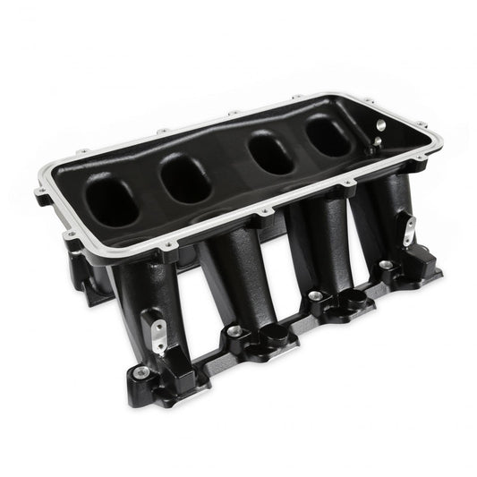 Hi-Ram Lower Manifold GM LS1/LS2/LS6-Black LS1/LS2/LS6 Cathedral Port Carbureted Base Only (plenum-Top-Mounting Fabrication Flange Available) Holley