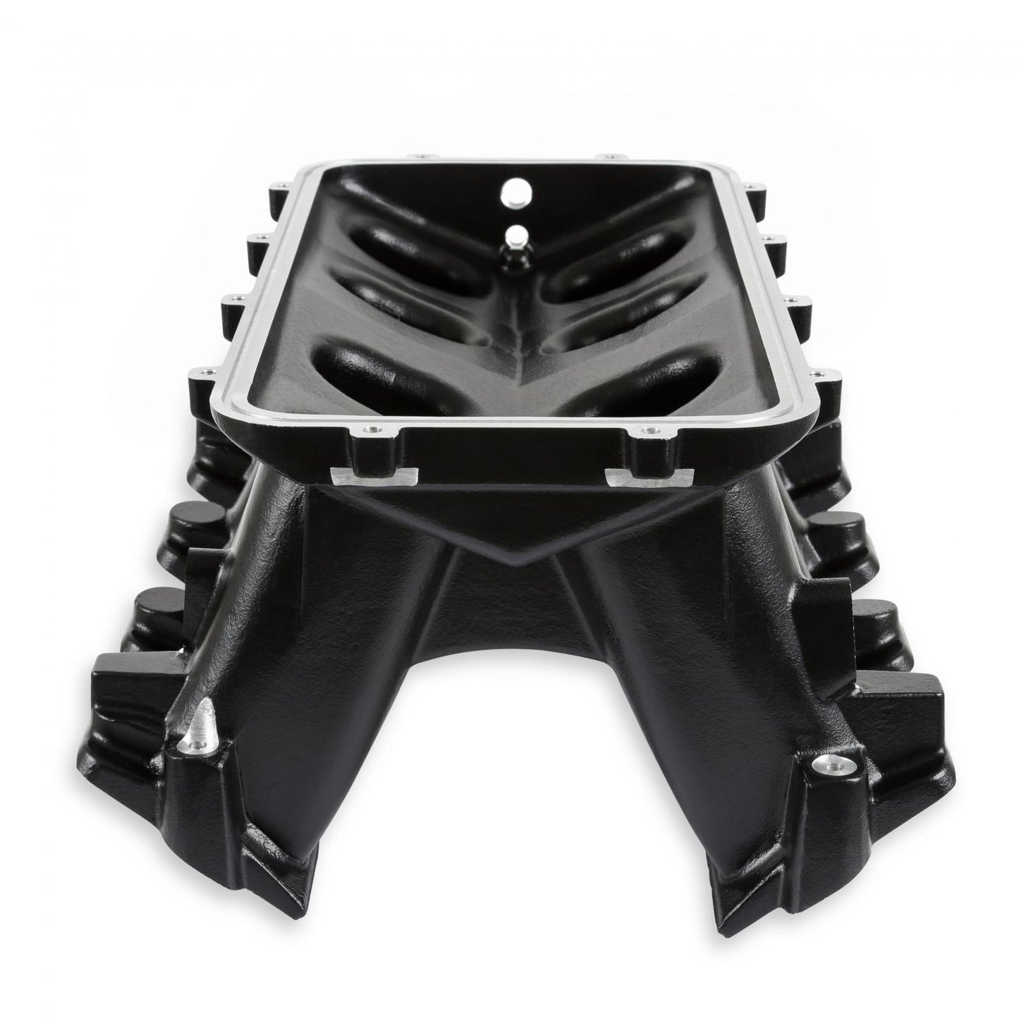 Hi-Ram Lower Manifold GM LS1/LS2/LS6-Black LS1/LS2/LS6 Cathedral Port Carbureted Base Only (plenum-Top-Mounting Fabrication Flange Available) Holley-1