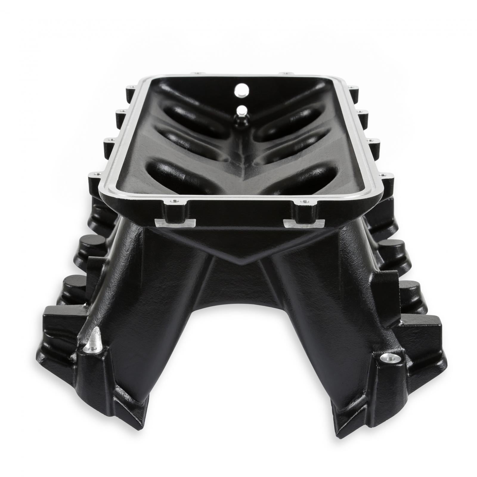 Hi-Ram Lower Manifold GM LS1/LS2/LS6-Black LS1/LS2/LS6 Cathedral Port Carbureted Base Only (plenum-Top-Mounting Fabrication Flange Available) Holley-1
