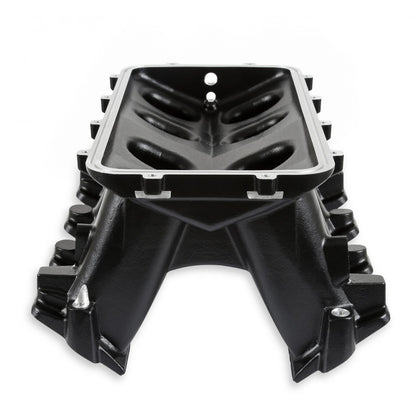 Hi-Ram Lower Manifold GM LS1/LS2/LS6-Black LS1/LS2/LS6 Cathedral Port Carbureted Base Only (plenum-Top-Mounting Fabrication Flange Available) Holley-1