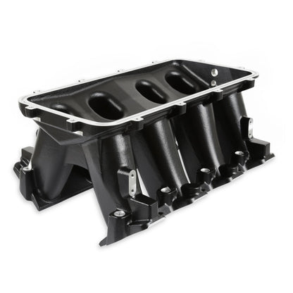 Hi-Ram Lower Manifold GM LS1/LS2/LS6-Black LS1/LS2/LS6 Cathedral Port Carbureted Base Only (plenum-Top-Mounting Fabrication Flange Available) Holley-2