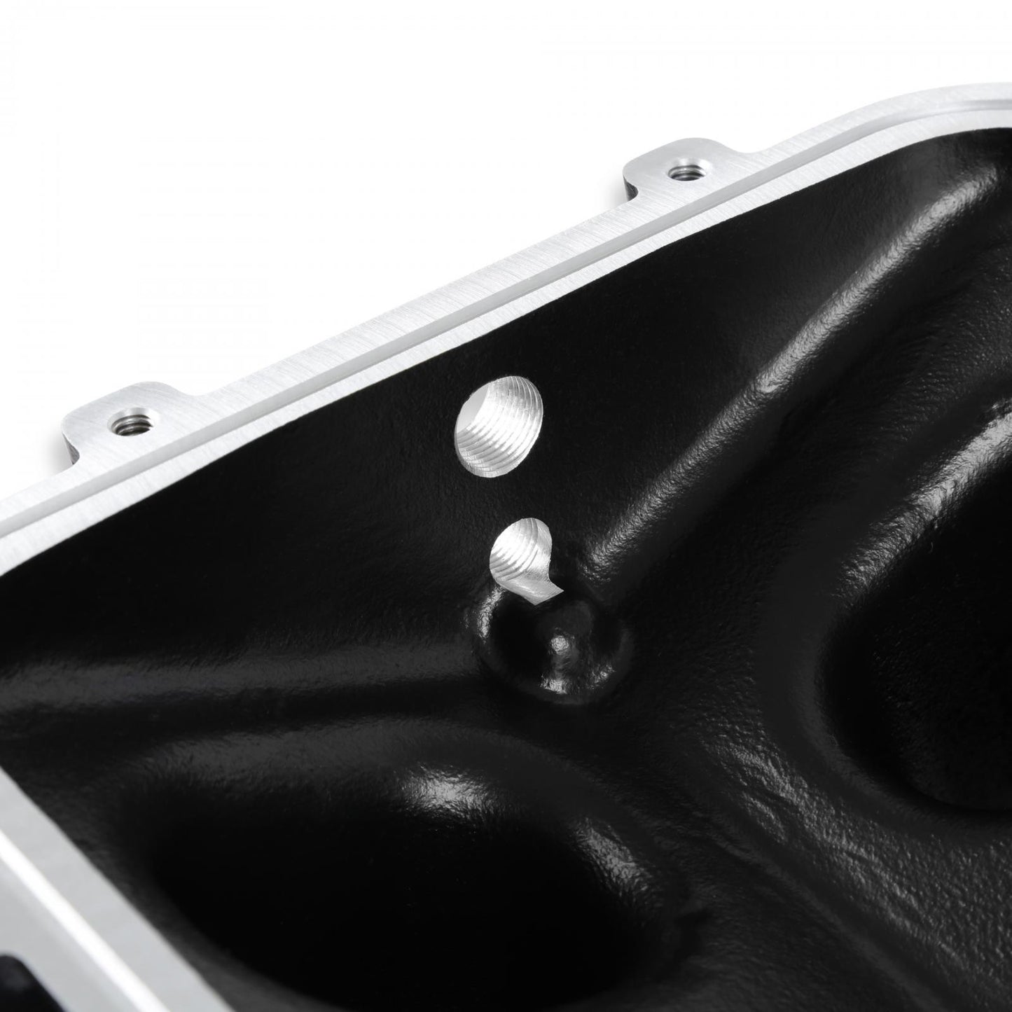 Hi-Ram Lower Manifold GM LS1/LS2/LS6-Black LS1/LS2/LS6 Cathedral Port Carbureted Base Only (plenum-Top-Mounting Fabrication Flange Available) Holley-5