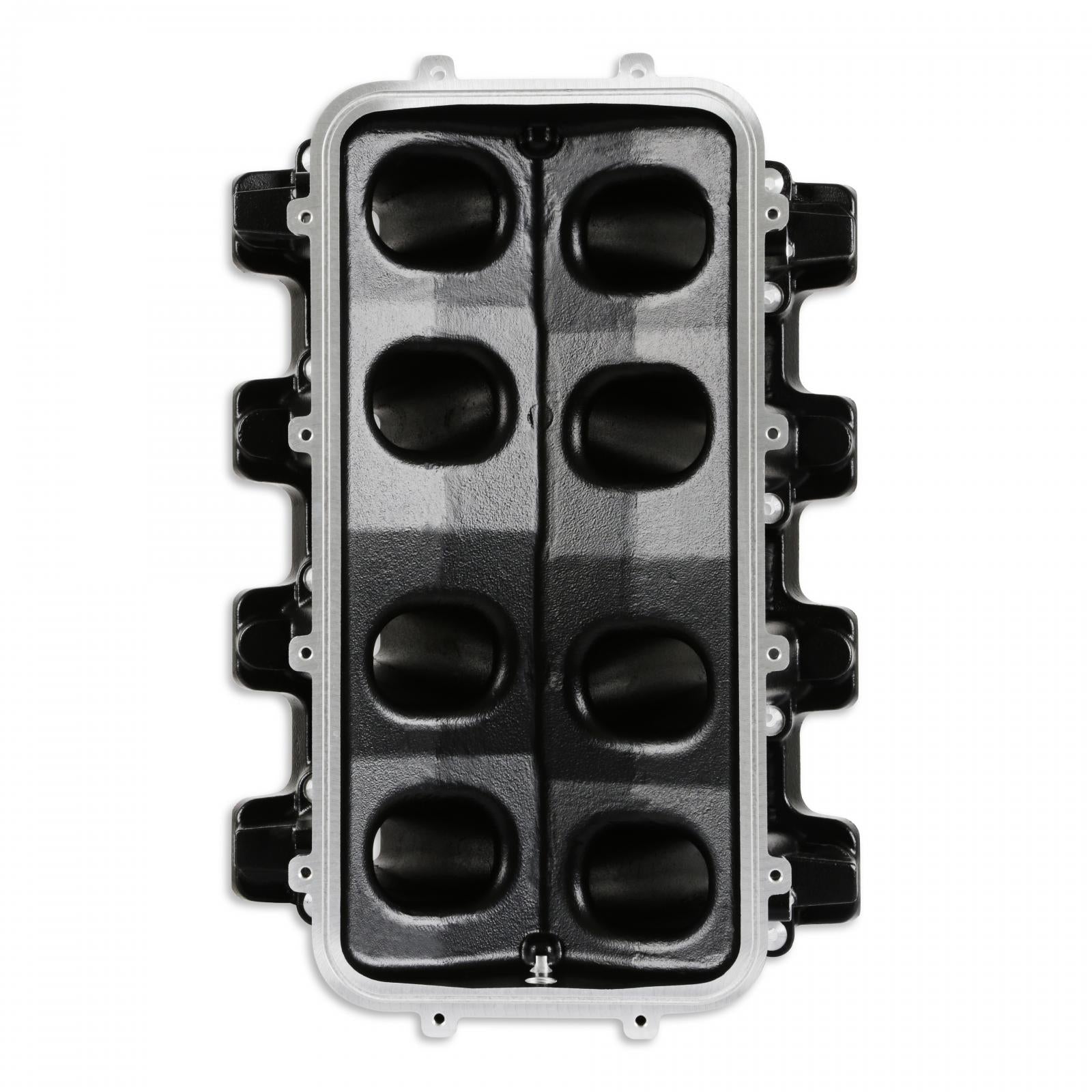 Hi-Ram Lower Manifold GM LS1/LS2/LS6-Black LS1/LS2/LS6 Cathedral Port Carbureted Base Only (plenum-Top-Mounting Fabrication Flange Available) Holley-6
