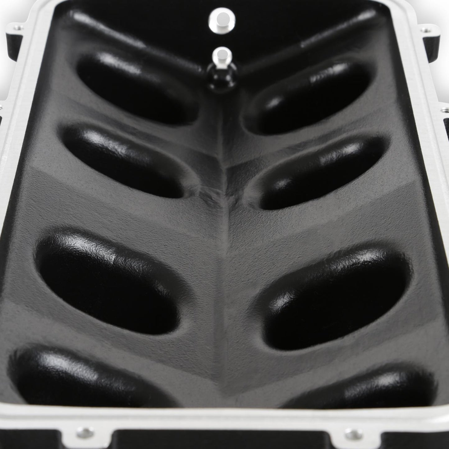 Hi-Ram Lower Manifold GM LS1/LS2/LS6-Black LS1/LS2/LS6 Cathedral Port Carbureted Base Only (plenum-Top-Mounting Fabrication Flange Available) Holley-7
