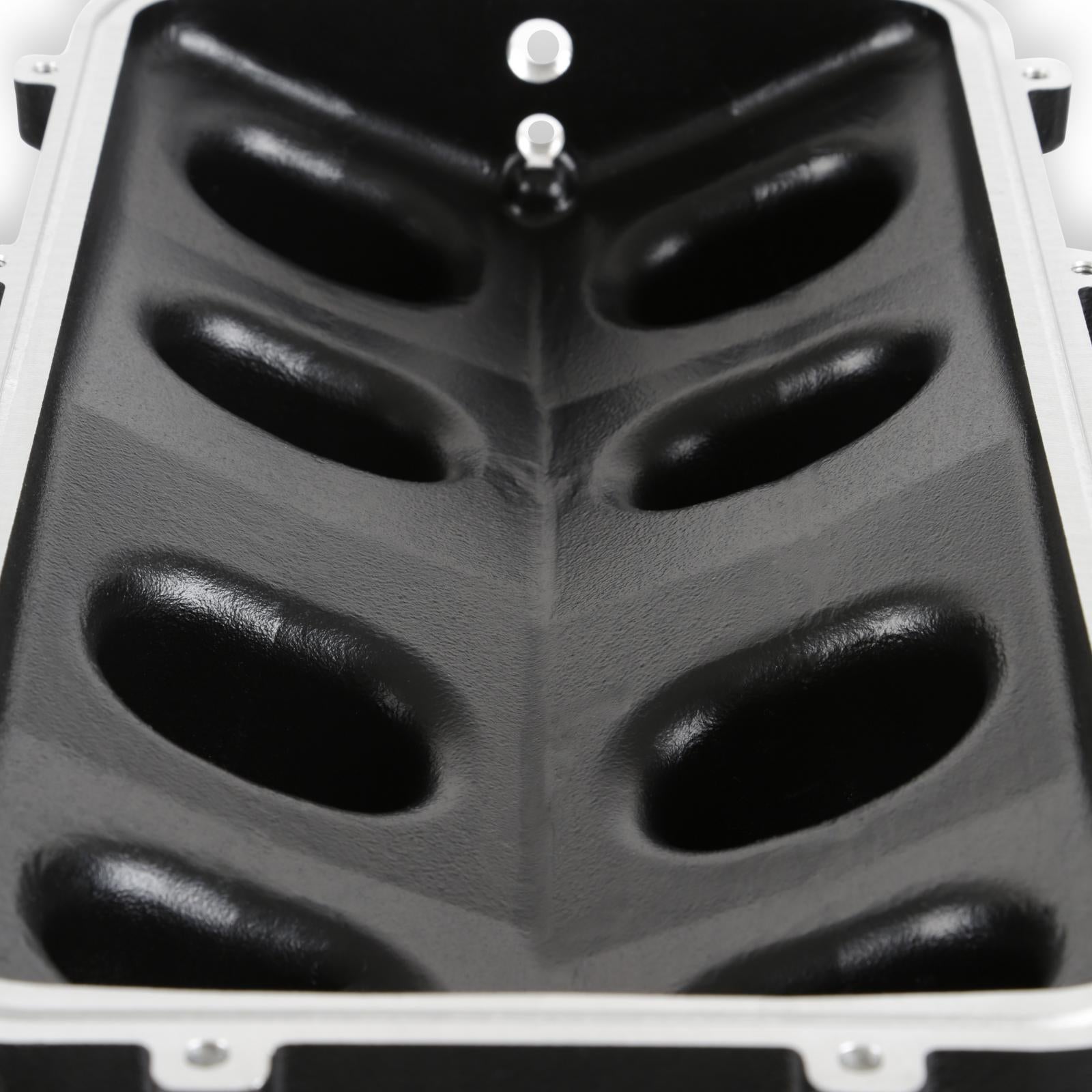 Hi-Ram Lower Manifold GM LS1/LS2/LS6-Black LS1/LS2/LS6 Cathedral Port Carbureted Base Only (plenum-Top-Mounting Fabrication Flange Available) Holley-7