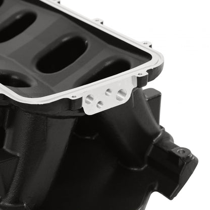 Black 351W Ford Hi-Ram Carbureted Manifold Base Black Ford 351W (9.5 Deck) Ford Hi-Ram Intake Manifold Base Holley-4