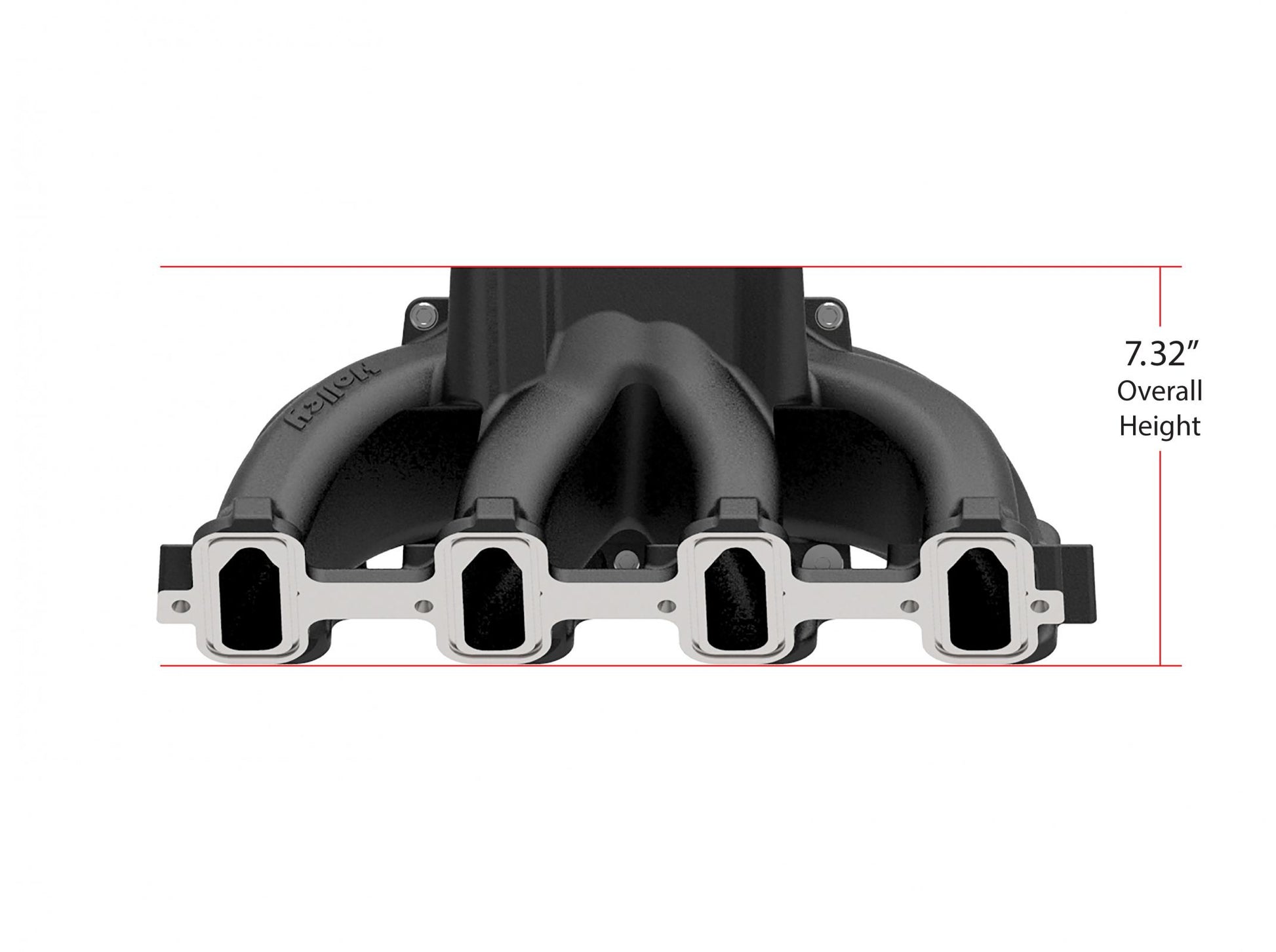Single Plane EFI Split-Design Race Intake Manifold- GM LS1/LS2/LS6-Black EFI Single Plane Split-Design Race Intake Manifold Fits All GM LS Gen III or IV Engines Equipped with LS1/LS2/LS6 Style Cathedral Port Cylinder Heads Holley-15