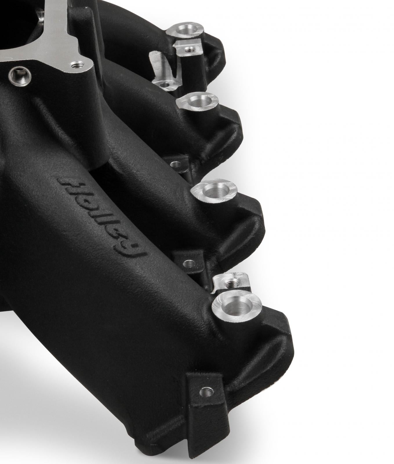 Single Plane EFI Split-Design Race Intake Manifold- GM LS1/LS2/LS6-Black EFI Single Plane Split-Design Race Intake Manifold Fits All GM LS Gen III or IV Engines Equipped with LS1/LS2/LS6 Style Cathedral Port Cylinder Heads Holley-3