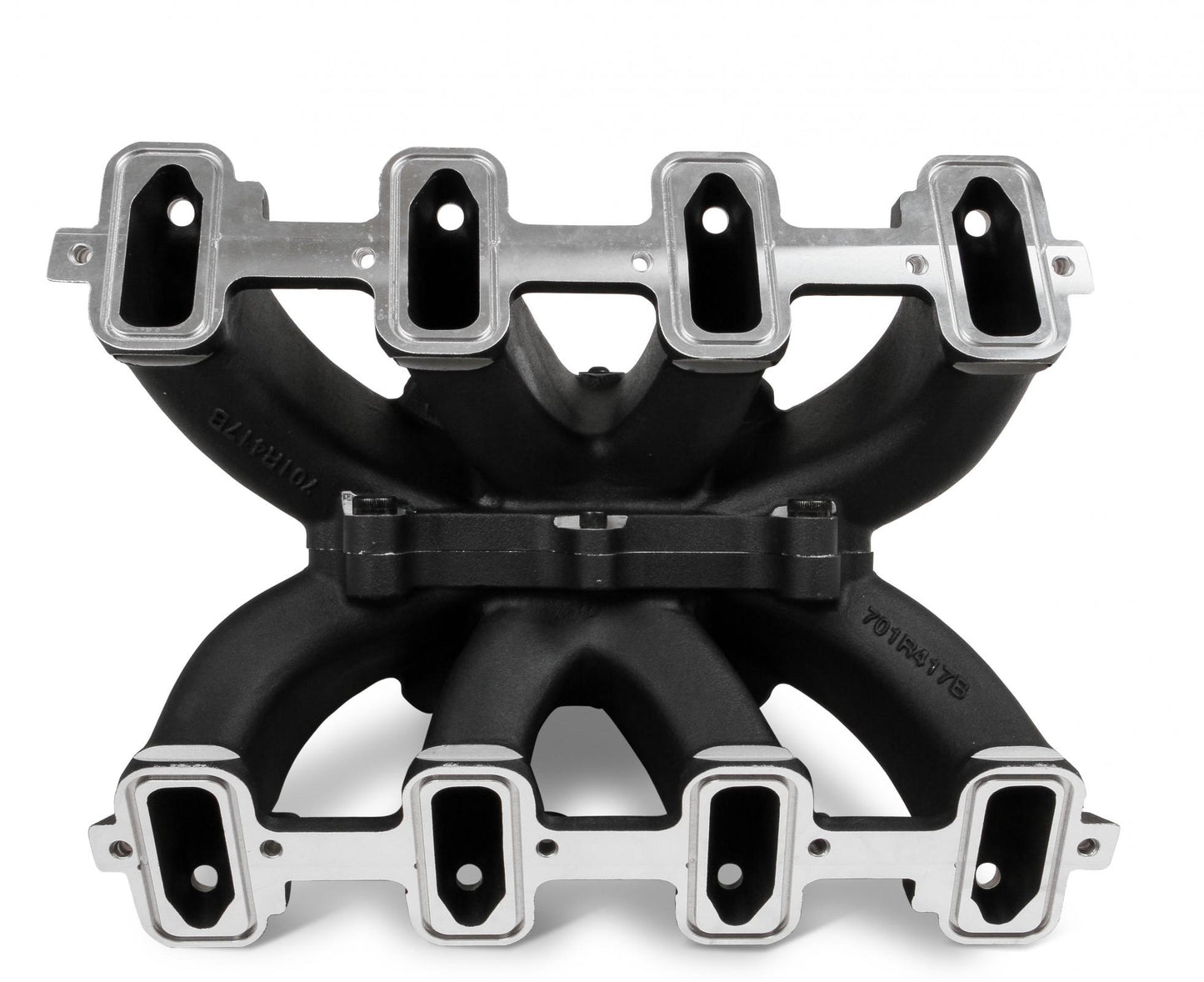 Single Plane EFI Split-Design Race Intake Manifold- GM LS1/LS2/LS6-Black EFI Single Plane Split-Design Race Intake Manifold Fits All GM LS Gen III or IV Engines Equipped with LS1/LS2/LS6 Style Cathedral Port Cylinder Heads Holley-9