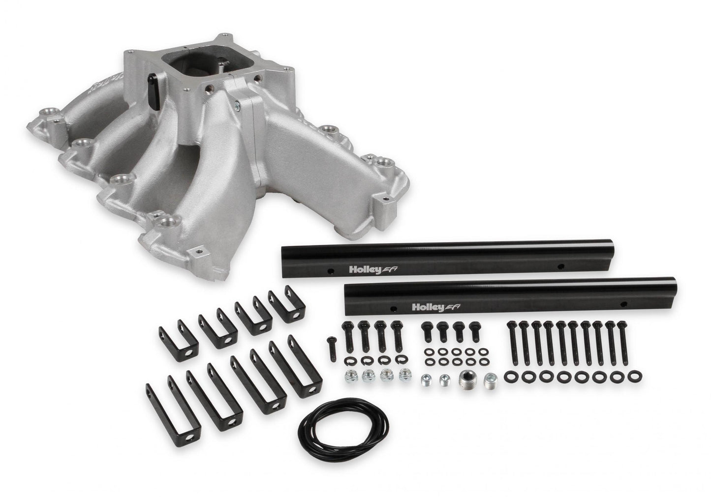 Single Plane EFI Split-Design Race Intake Manifold- GM LS1/LS2/LS6 EFI Single Plane Split-Design Race Intake Manifold Fits All GM LS Gen III or IV Engines Equipped with LS1/LS2/LS6 Style Cathedral Port Cylinder Heads Holley-1