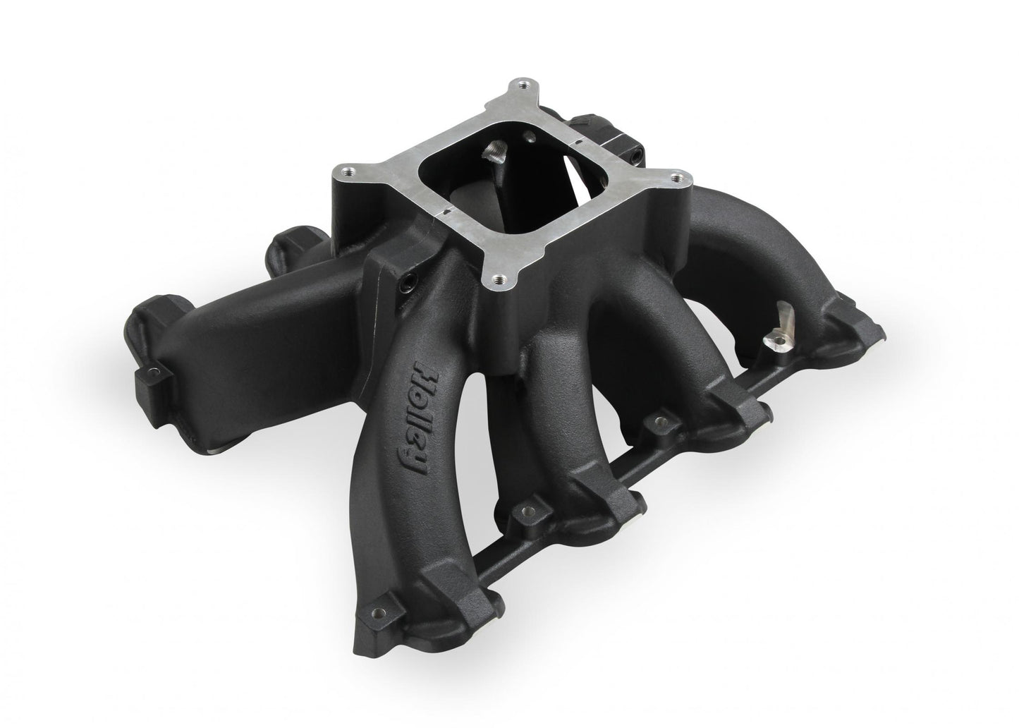 Single Plane Split-Design Race Intake Manifold- GM LS1/LS2/LS6- Black Carbureted Single Plane Split-Design Race Intake Manifold Fits All GM LS Gen III or IV Engines Equipped with LS1/LS2/LS6 Style Cathedral Port Cylinder Heads Holley-3