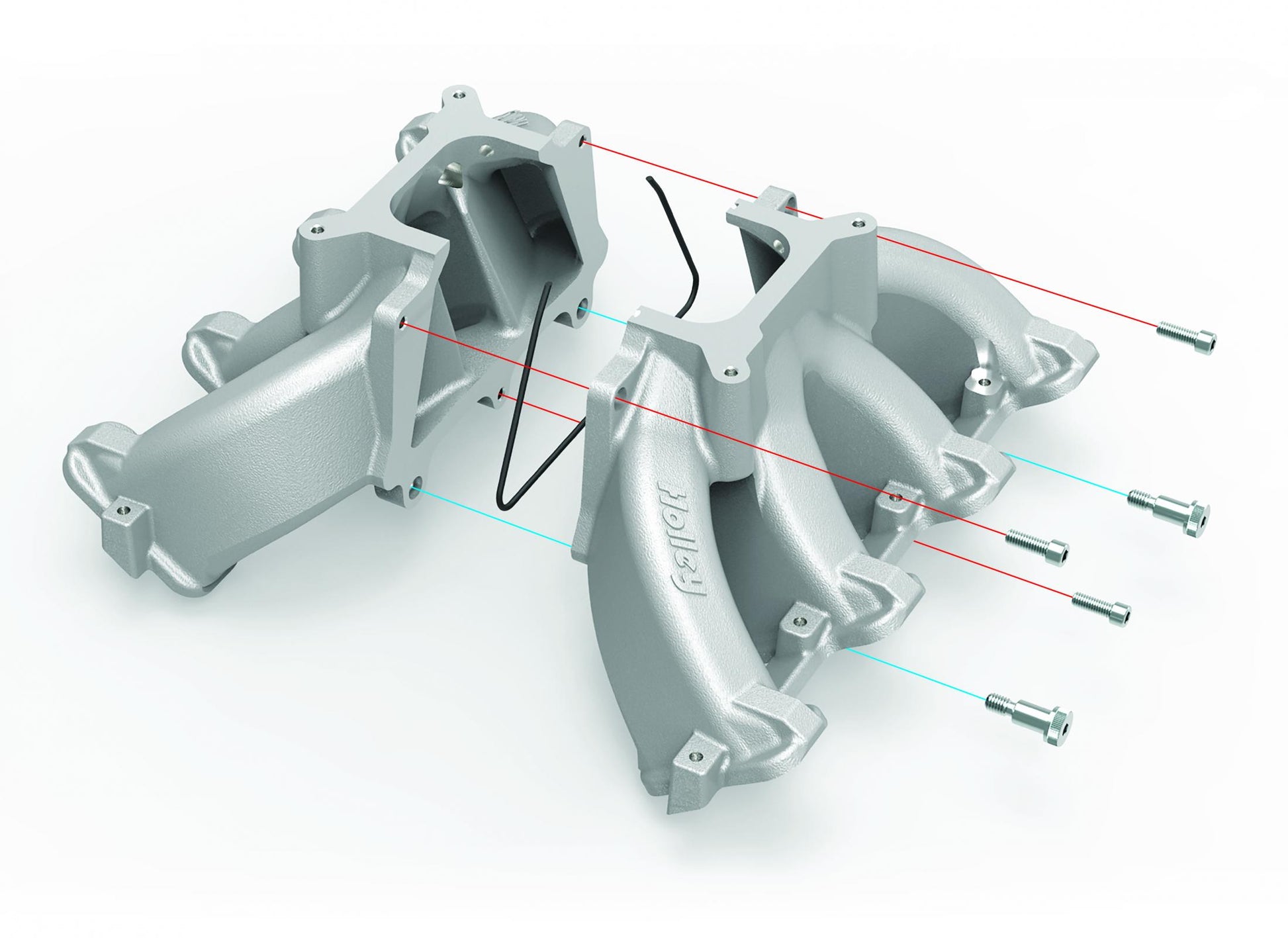 Single Plane Split-Design Race Intake Manifold- GM LS1/LS2/LS6- Black Carbureted Single Plane Split-Design Race Intake Manifold Fits All GM LS Gen III or IV Engines Equipped with LS1/LS2/LS6 Style Cathedral Port Cylinder Heads Holley-9