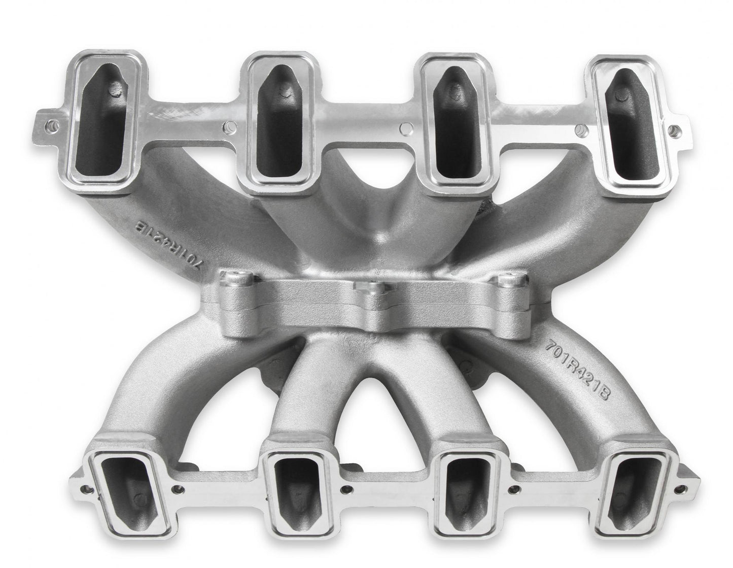 Single Plane Split-Design Race Intake Manifold- GM LS1/LS2/LS6 Carbureted Single Plane Split-Design Race Intake Manifold Fits All GM LS Gen III or IV Engines Equipped with LS1/LS2/LS6 Style Cathedral Port Cylinder Heads Holley-8
