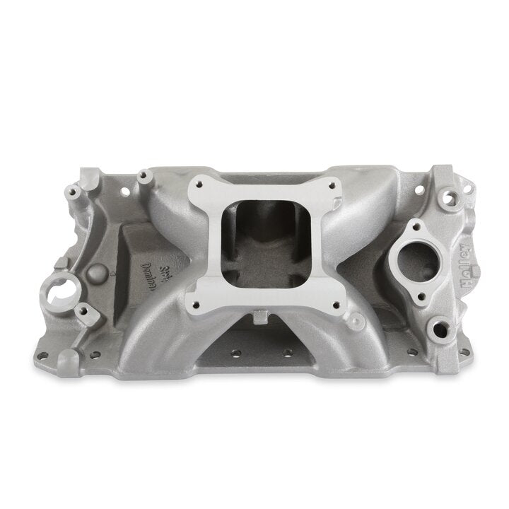 Strip Dominator Intake Chevy Small Block V8 Strip Dominator Intake Manifold 1957-1986 262ci-400ci, 1987-later with Aluminum Heads Holley-1