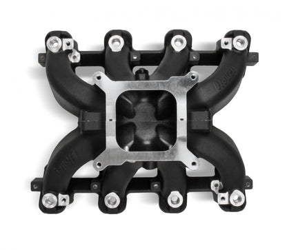 Single Plane EFI Split-Design Race Intake Manifold- GM LS3/L92- Black EFI Single Plane Split-Design Race Intake Manifold Fits All GM LS Gen III or IV Engines Equipped with LS3/L92 Cylinder Heads Holley-1