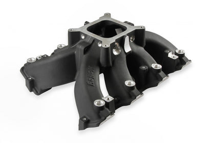 Single Plane EFI Split-Design Race Intake Manifold- GM LS3/L92- Black EFI Single Plane Split-Design Race Intake Manifold Fits All GM LS Gen III or IV Engines Equipped with LS3/L92 Cylinder Heads Holley-11