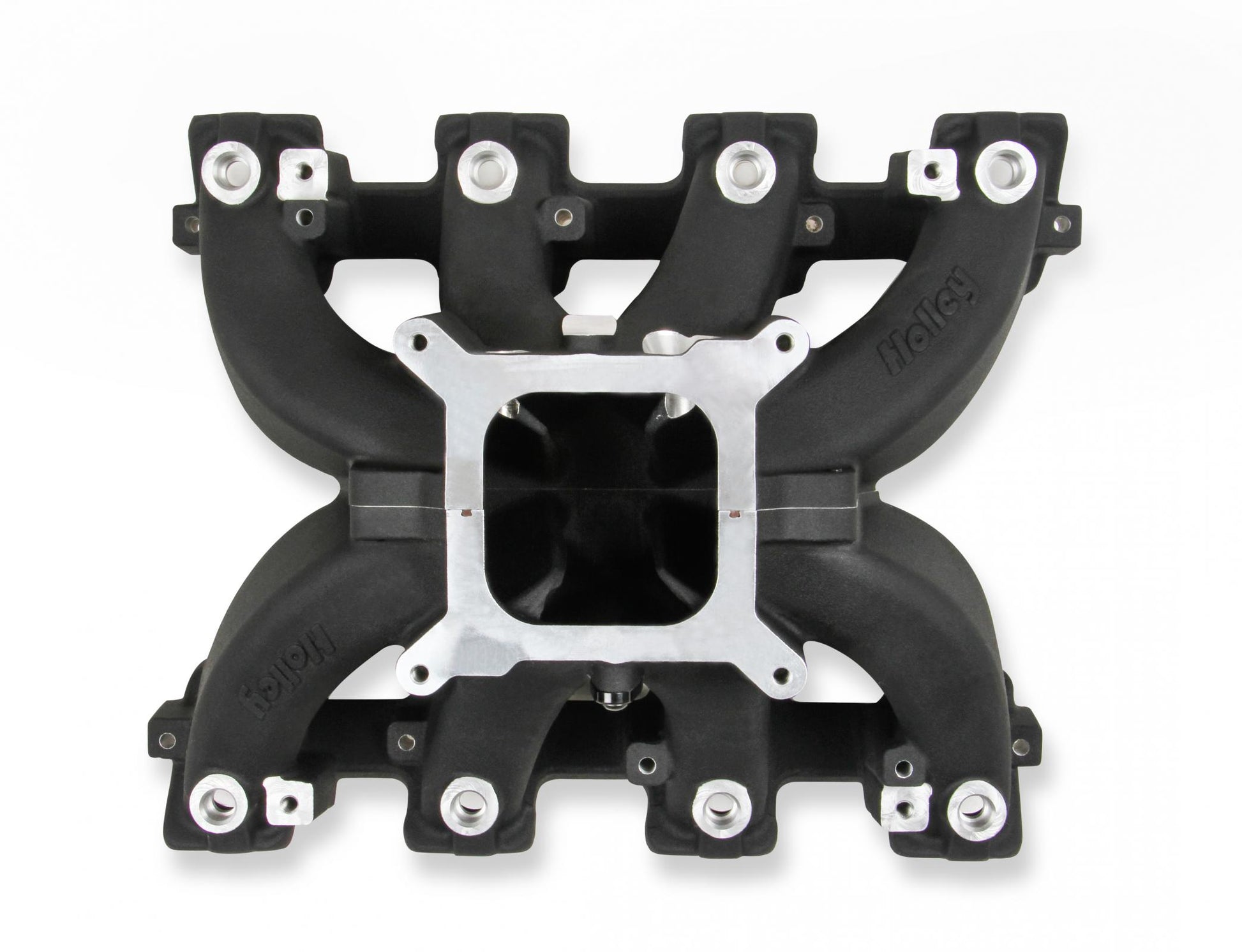 Single Plane EFI Split-Design Race Intake Manifold- GM LS3/L92- Black EFI Single Plane Split-Design Race Intake Manifold Fits All GM LS Gen III or IV Engines Equipped with LS3/L92 Cylinder Heads Holley-21