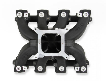 Single Plane EFI Split-Design Race Intake Manifold- GM LS3/L92- Black EFI Single Plane Split-Design Race Intake Manifold Fits All GM LS Gen III or IV Engines Equipped with LS3/L92 Cylinder Heads Holley-21