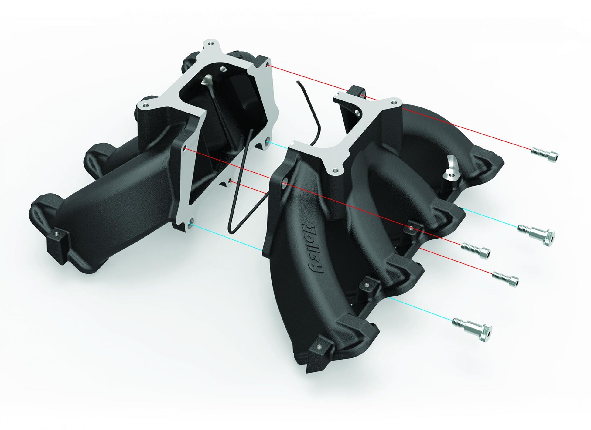 Single Plane EFI Split-Design Race Intake Manifold- GM LS3/L92- Black EFI Single Plane Split-Design Race Intake Manifold Fits All GM LS Gen III or IV Engines Equipped with LS3/L92 Cylinder Heads Holley-7