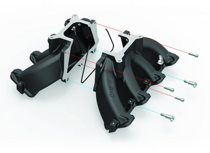Single Plane EFI Split-Design Race Intake Manifold- GM LS3/L92- Black EFI Single Plane Split-Design Race Intake Manifold Fits All GM LS Gen III or IV Engines Equipped with LS3/L92 Cylinder Heads Holley-7