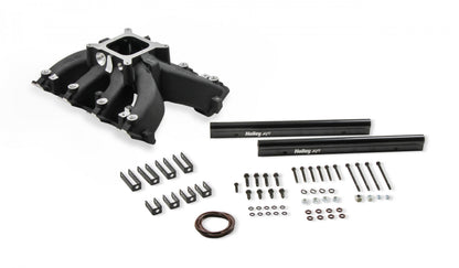 Single Plane EFI Split-Design Race Intake Manifold- GM LS3/L92- Black EFI Single Plane Split-Design Race Intake Manifold Fits All GM LS Gen III or IV Engines Equipped with LS3/L92 Cylinder Heads Holley-8