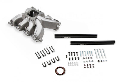 Single Plane EFI Split-Design Race Intake Manifold- GM LS3/L92 EFI Single Plane Split-Design Race Intake Manifold Fits All GM LS Gen III or IV Engines Equipped with LS3/L92 Cylinder Heads Holley-8