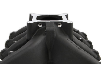 Single Plane Split-Design Race Intake Manifold- GM LS3/L92- Black -4150 Carbureted Single Plane Split-Design Race Intake Manifold Fits All GM LS Gen III or IV Engines Equipped with LS3/L92 Style Cylinder Heads Holley-13