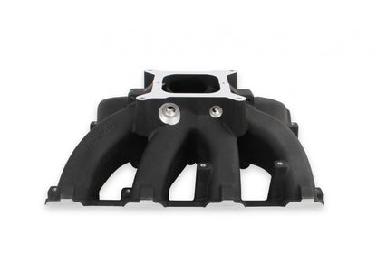Single Plane Split-Design Race Intake Manifold- GM LS3/L92- Black -4150 Carbureted Single Plane Split-Design Race Intake Manifold Fits All GM LS Gen III or IV Engines Equipped with LS3/L92 Style Cylinder Heads Holley-4