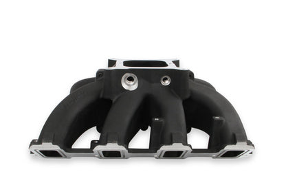 Single Plane Split-Design Race Intake Manifold- GM LS3/L92- Black -4150 Carbureted Single Plane Split-Design Race Intake Manifold Fits All GM LS Gen III or IV Engines Equipped with LS3/L92 Style Cylinder Heads Holley-5