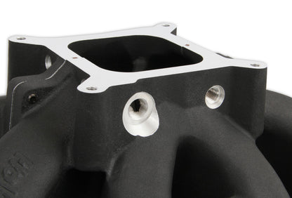 Single Plane Split-Design Race Intake Manifold- GM LS3/L92- Black -4150 Carbureted Single Plane Split-Design Race Intake Manifold Fits All GM LS Gen III or IV Engines Equipped with LS3/L92 Style Cylinder Heads Holley-6