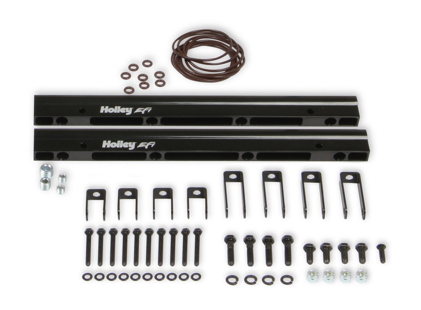 Single Plane EFI 4500 Split-Design Race Intake Manifold- GM LS1/LS2/LS6 Black Finish with Fuel Rails Holley-1
