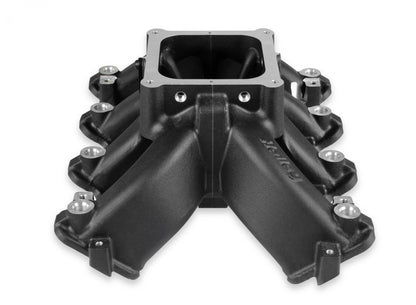 Single Plane EFI 4500 Split-Design Race Intake Manifold- GM LS1/LS2/LS6 Black Finish with Fuel Rails Holley-2