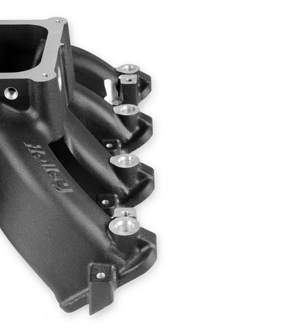 Single Plane EFI 4500 Split-Design Race Intake Manifold- GM LS1/LS2/LS6 Black Finish with Fuel Rails Holley-5