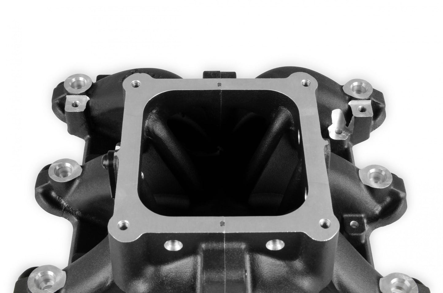 Single Plane EFI 4500 Split-Design Race Intake Manifold- GM LS1/LS2/LS6 Black Finish with Fuel Rails Holley-6