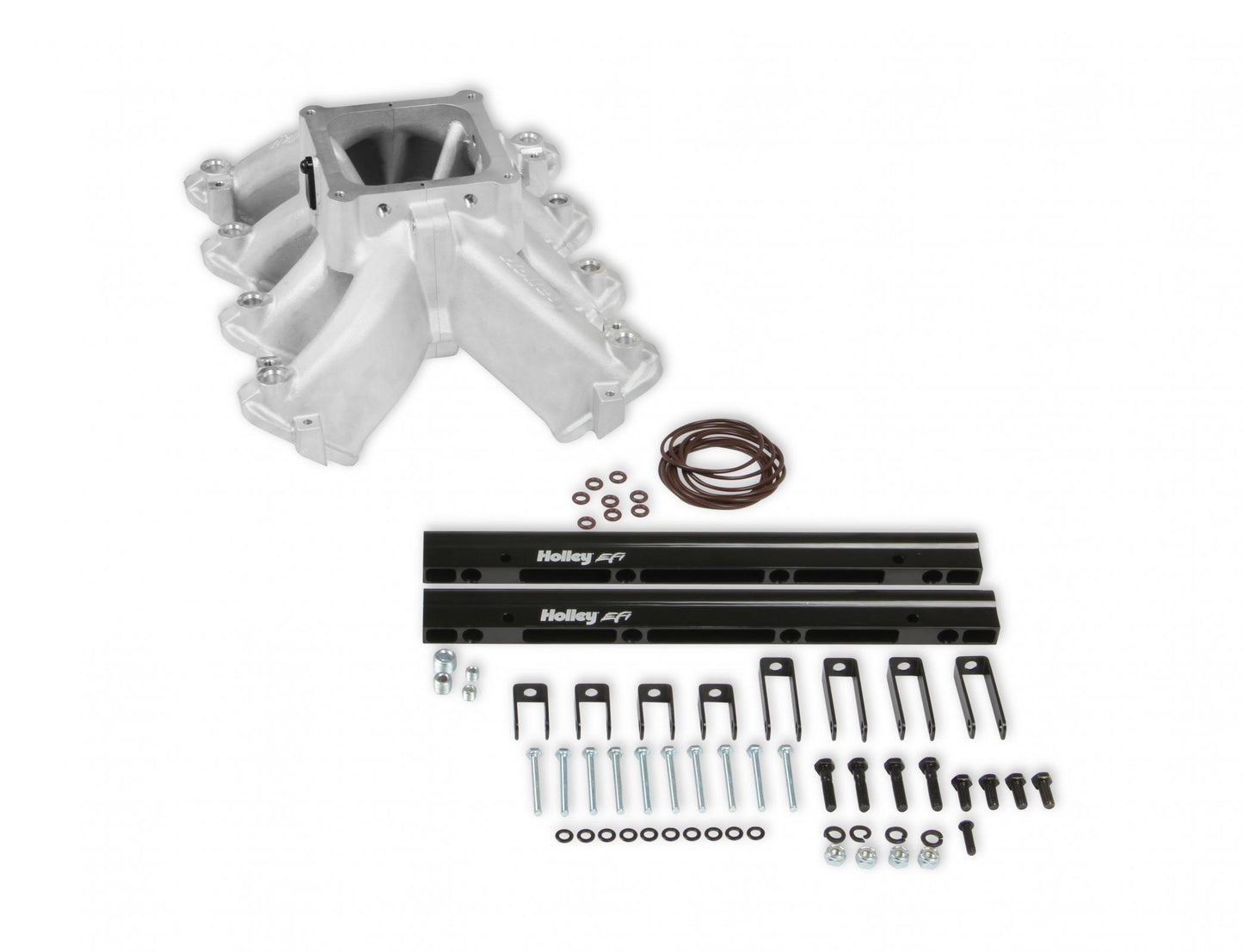 Single Plane EFI 4500 Split-Design Race Intake Manifold- GM LS1/LS2/LS6 Cast Finish with Fuel Rails Holley-1