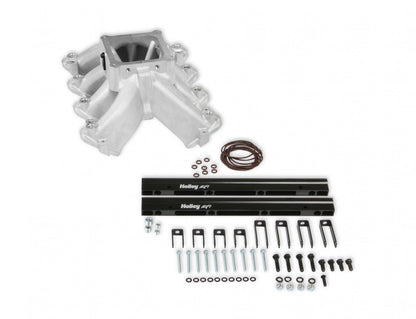 Single Plane EFI 4500 Split-Design Race Intake Manifold- GM LS1/LS2/LS6 Cast Finish with Fuel Rails Holley-1