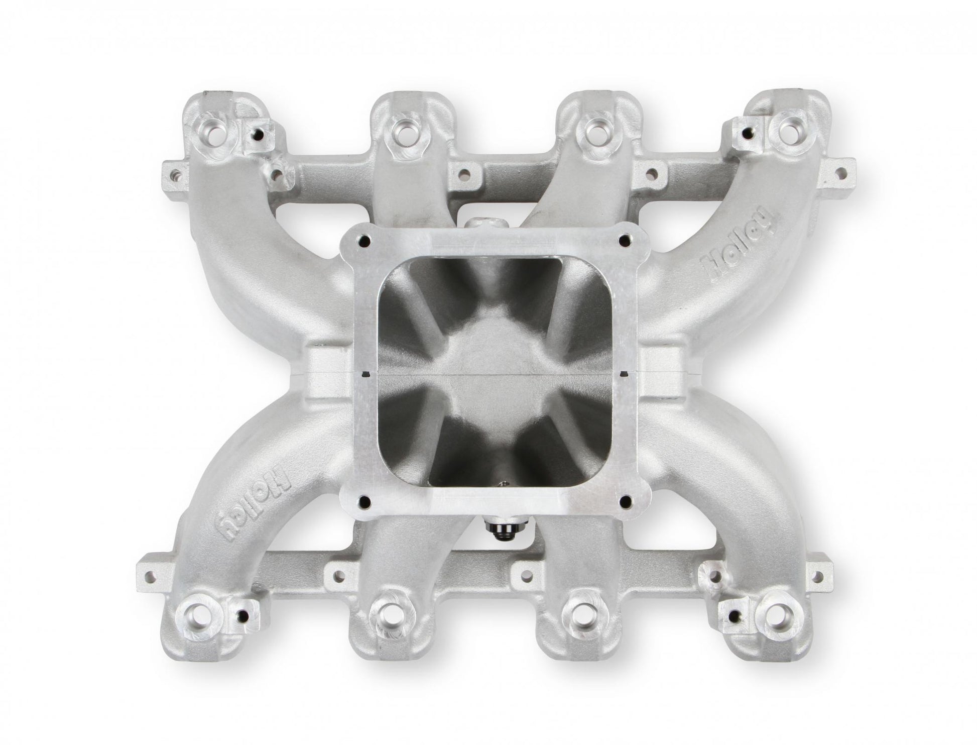 Single Plane EFI 4500 Split-Design Race Intake Manifold- GM LS1/LS2/LS6 Cast Finish with Fuel Rails Holley-2