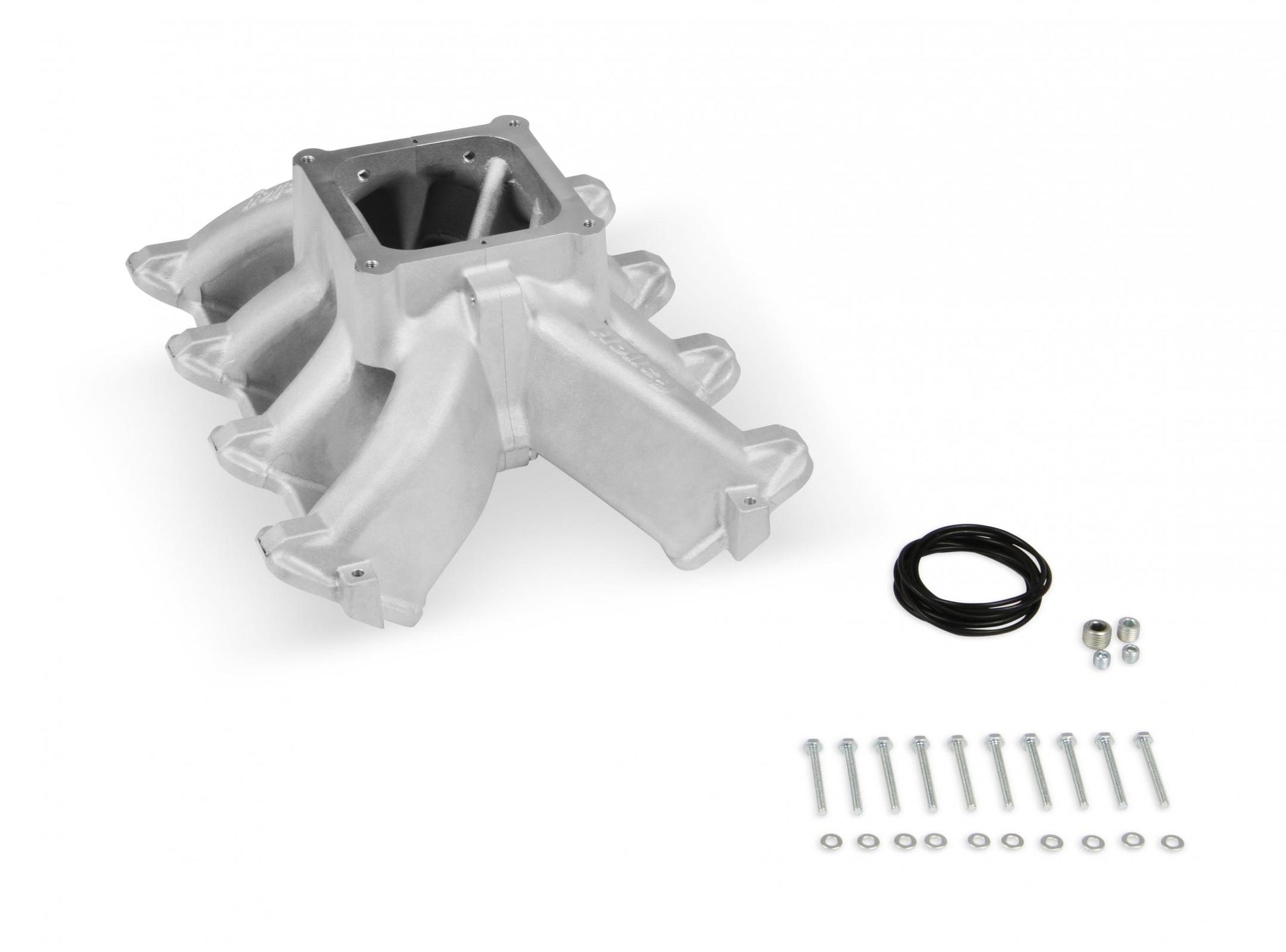 Single Plane 4500 Carbureted Split-Design Race Intake Manifold GM LS1/LS2/LS6 Fits GM LS1/LS2/LS6 Carbureted with Cast Finish Holley