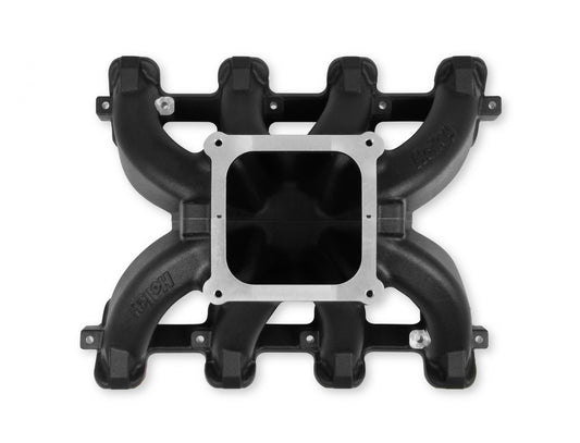 Single Plane 4500 Carbureted Split-Design Race Intake Manifold GM LS1/LS2/LS6 Fits GM LS1/LS2/LS6 Carbureted with Black Finish Holley-1